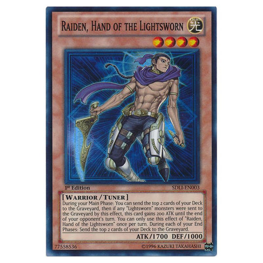 Yu-Gi-Oh! - Realm of Light Structure Deck - Raiden, Hand of the Lightsworn (Super Rare) SDLI-EN003