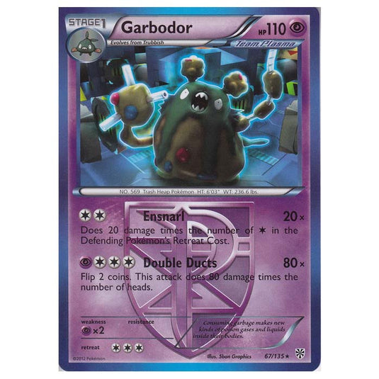 Pokemon - Black & White - Plasma Storm - Garbodor - 67/135