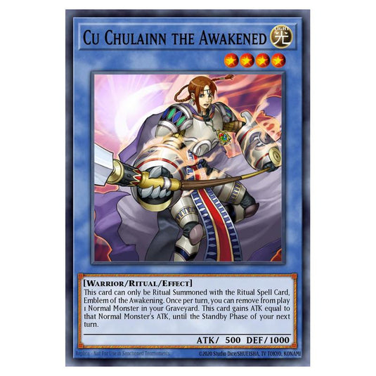 Yu-Gi-Oh! - Strike of Neos - Cu Chulainn the Awakened (Common) STON-EN033