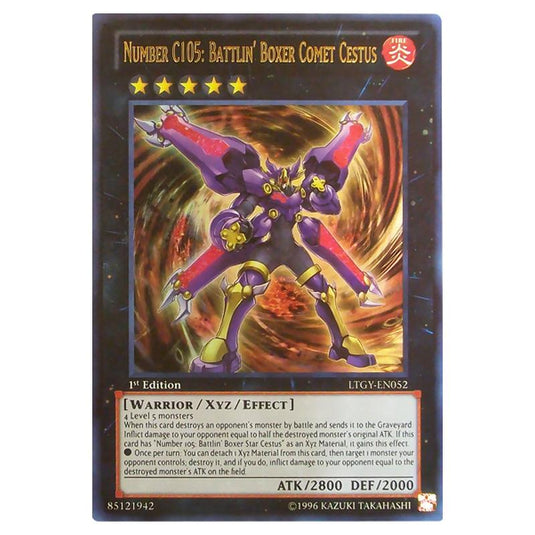 Yu-Gi-Oh! - Lord of the Tachyon Galaxy - Number C105: Battlin' Boxer Comet Cestus (Ultra Rare) LTGY-EN052