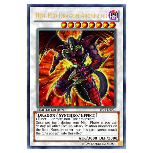 Yu-Gi-Oh! - Yu-Gi-Oh! 5D's Volume 6 promotional card - Hot Red Dragon Archfiend (Ultra Rare) YF06-EN001