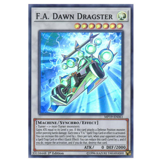 Yu-Gi-Oh! - 2019 Gold Sarcophagus Tin Mega Pack - F.A. Dawn Dragster (Super Rare) MP19-EN061