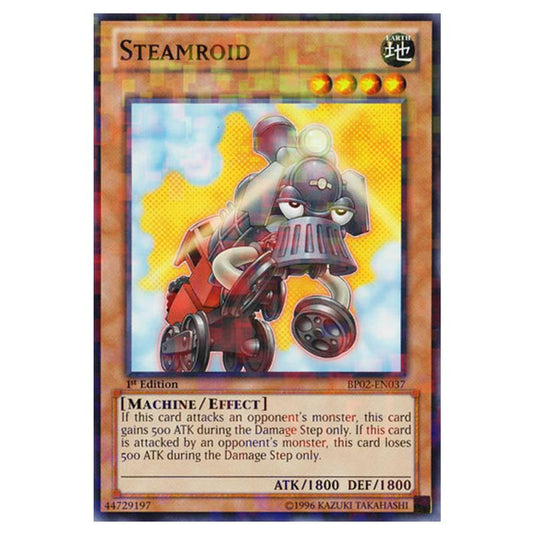 Yu-Gi-Oh! - Battle Pack 2 - War of the Giants - Steamroid (Mosaic Rare) BP02-EN037