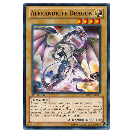 Yu-Gi-Oh! - Saga of Blue-Eyes White Dragon Structure Deck - Alexandrite Dragon (Common) SDBE-EN003
