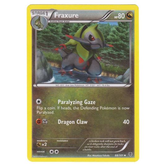 Pokemon - Black & White - Plasma Blast - Fraxure - 68/101