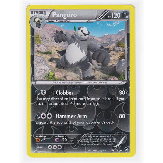 Pokemon - XY Furious Fists - (Reverse Holo) - Pangoro - 68/111