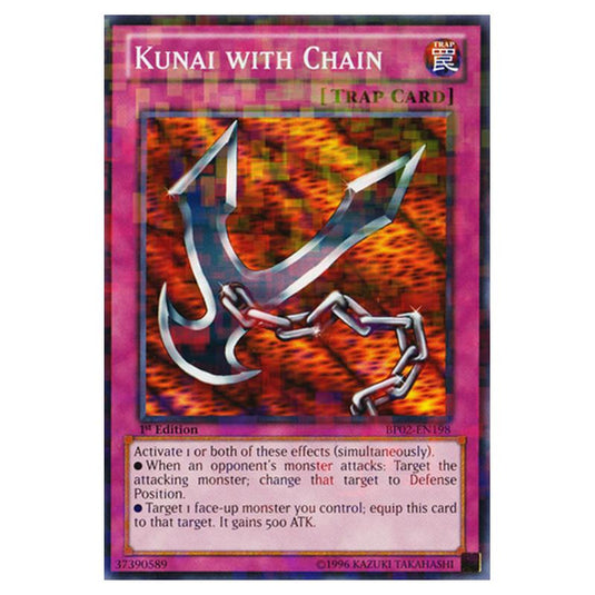 Yu-Gi-Oh! - Battle Pack 2 - War of the Giants - Kunai with Chain (Mosaic Rare) BP02-EN198