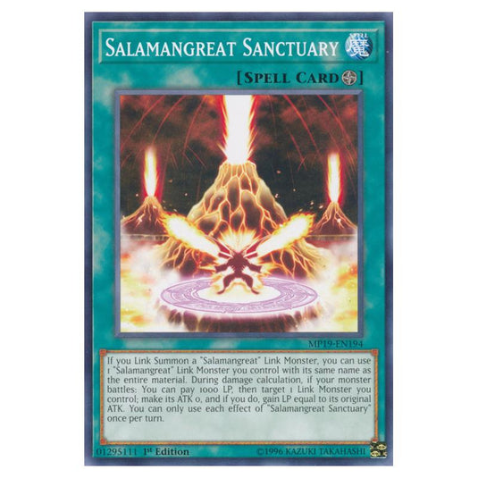 Yu-Gi-Oh! - 2019 Gold Sarcophagus Tin Mega Pack - Salamangreat Sanctuary (Common) MP19-EN194