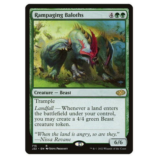 Magic the Gathering - Jumpstart 2022 - Rampaging Baloths - 715/51