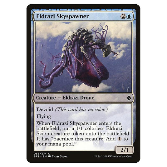 Magic The Gathering - Battle For Zendikar - Eldrazi Skyspawner - 58/274