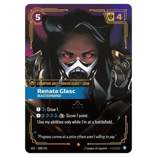 Riftbound: League of Legends TCG - Spiritforged - Renata Glasc - Mastermind - 088/221