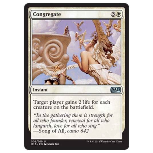 Magic the Gathering - M15 Core Set - Congregate - 6/269