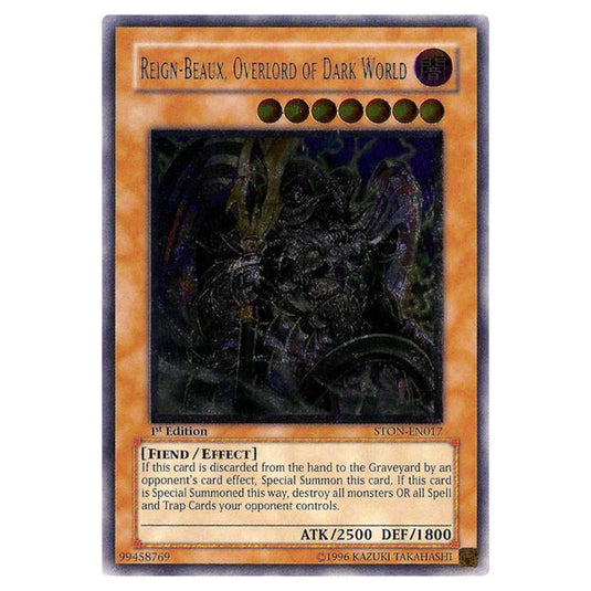 Yu-Gi-Oh! - Strike of Neos - Reign-Beaux, Overlord of Dark World (Ultimate Rare) STON-EN017