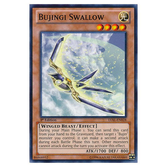Yu-Gi-Oh! - Legacy of the Valiant - Bujingi Swallow (Common) LVAL-EN028