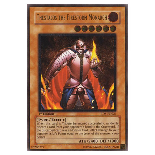 Yu-Gi-Oh! - Rise of Destiny - Thestalos the Firestorm Monarch (Ultimate Rare) RDS-EN021