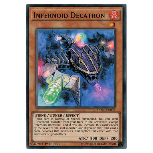 Yu-Gi-Oh! - Clash of Rebellions - Infernoid Decatron (Super Rare) CORE-EN039