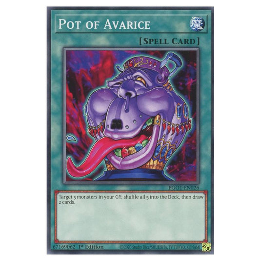 Yu-Gi-Oh! - Egyptian God Deck - Obelisk the Tormentor - Pot of Avarice (Common) EGO1-EN026