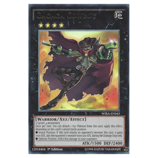 Yu-Gi-Oh! - Wing Raiders - Gagaga Cowboy (Rare) WIRA-EN043