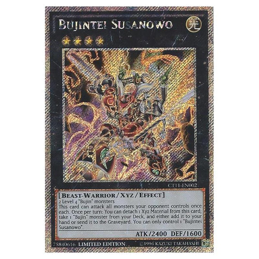 Yu-Gi-Oh! - 2014 Mega-Tins - Bujintei Susanowo (Platinum Secret Rare) CT11-EN002
