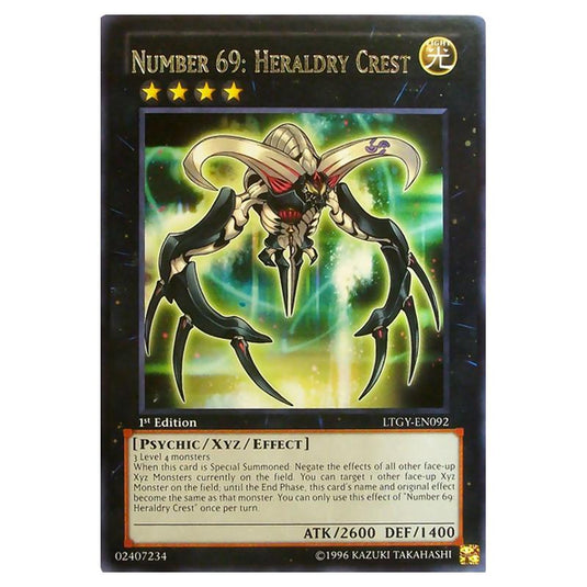 Yu-Gi-Oh! - Lord of the Tachyon Galaxy - Number 69: Heraldry Crest (Rare) LTGY-EN092