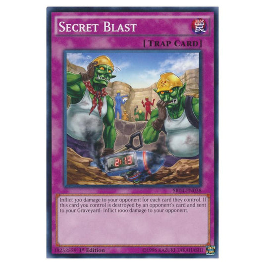 Yu-Gi-Oh! - Dinosmasher\'s Fury Structure Deck - Secret Blast (Common) SR04-EN038