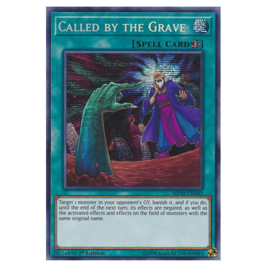 Yu-Gi-Oh! - 2019 Gold Sarcophagus Tin Mega Pack - Called by the Grave (Prismatic Secret Rare) MP19-EN043