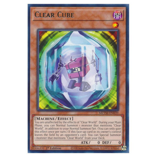 Yu-Gi-Oh! - Maze of the Master - Clear Cube (Rare) MZTM-EN039