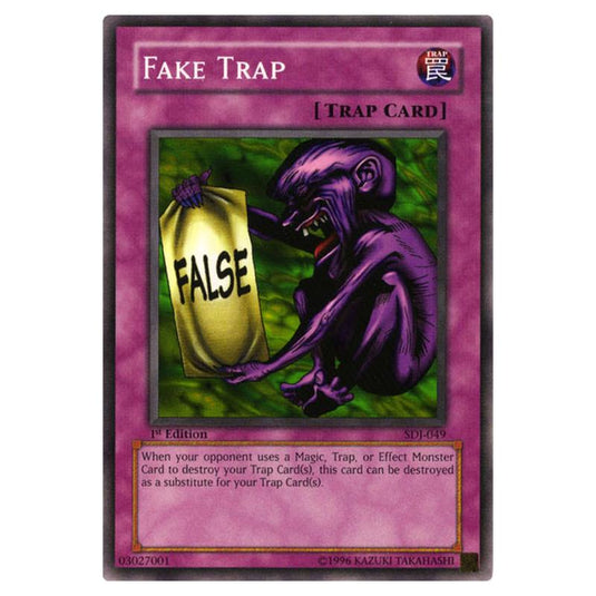 Yu-Gi-Oh! - Starter Deck - Joey - Fake Trap (Common) SDJ-049
