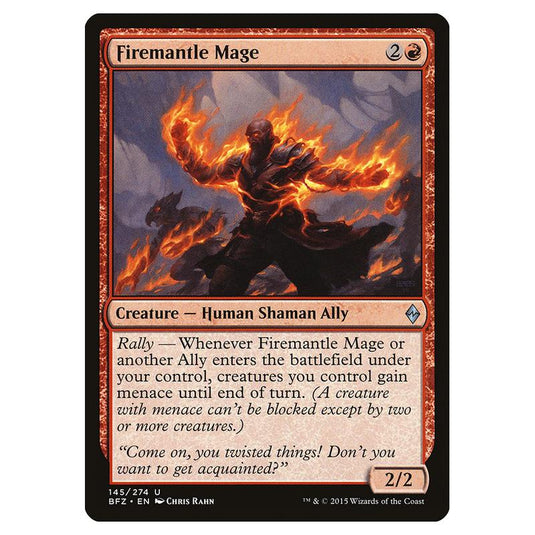 Magic The Gathering - Battle For Zendikar - Firemantle Mage - 145/274 (Foil)