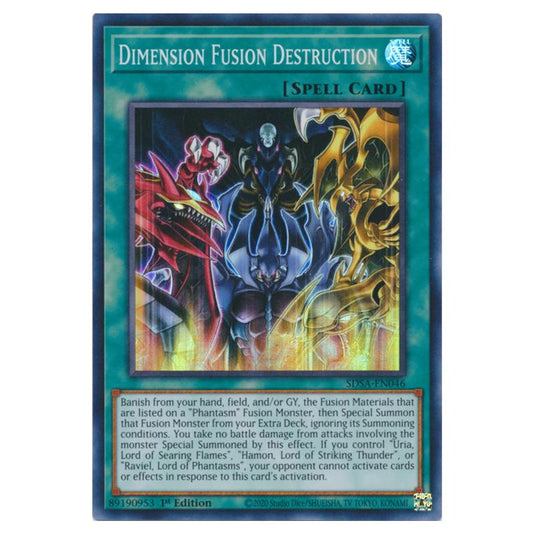 Yu-Gi-Oh! - Structure Deck - Sacred Beasts - Dimension Fusion Destruction (Super Rare) SDSA-EN046
