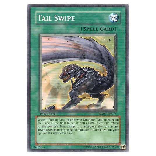 Yu-Gi-Oh! - Structure Deck - Dinosaur's Rage - Tail Swipe (Common) SD09-EN018