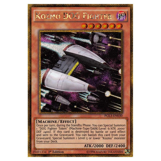 Yu-Gi-Oh! - Premium Gold - Infinite Gold - Kozmo DOG Fighter (Gold Secret Rare) PGL3-EN030