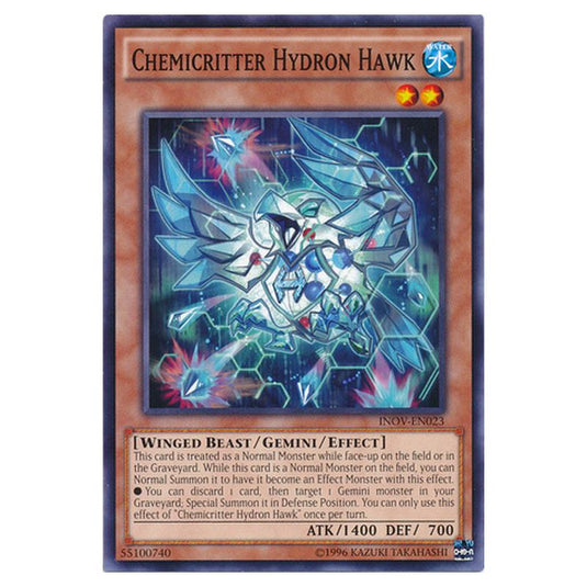 Yu-Gi-Oh! - Invasion - Vengeance - Chemicritter Hydron Hawk (Common) INOV-EN023
