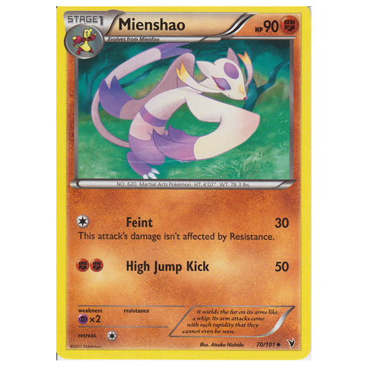 Pokemon - Black & White - Noble Victories - Mienshao 70/101