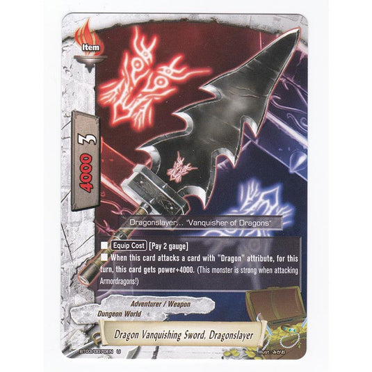 Future Card Buddyfight - Drums Adventures - Dragon Slaying Sword, Dragonslayer - 70/105