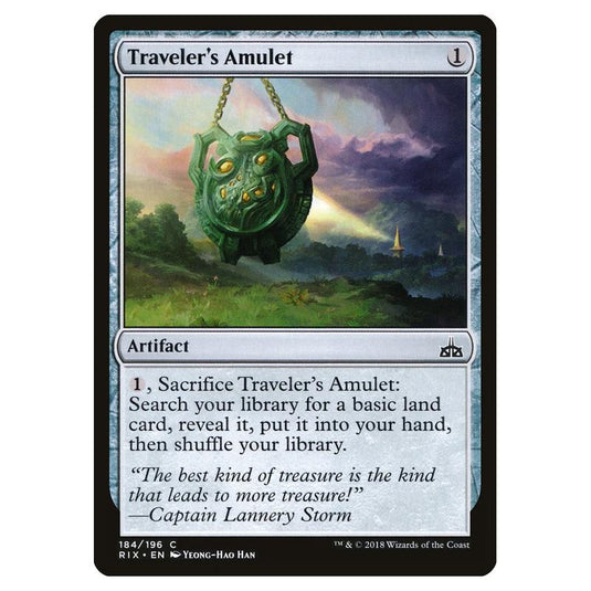 Magic The Gathering - Rivals Of Ixalan - Traveler\\'s Amulet - 184/196