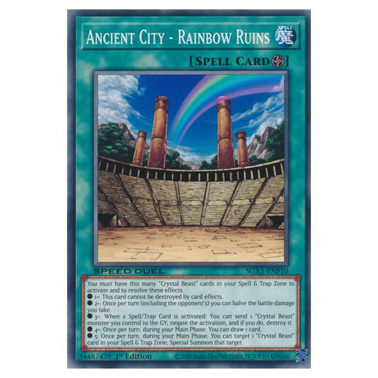 Yu-Gi-Oh! - Speed Duel GX - Duel Academy Box - Ancient City - Rainbow Ruins (Common) SGX1-ENF10