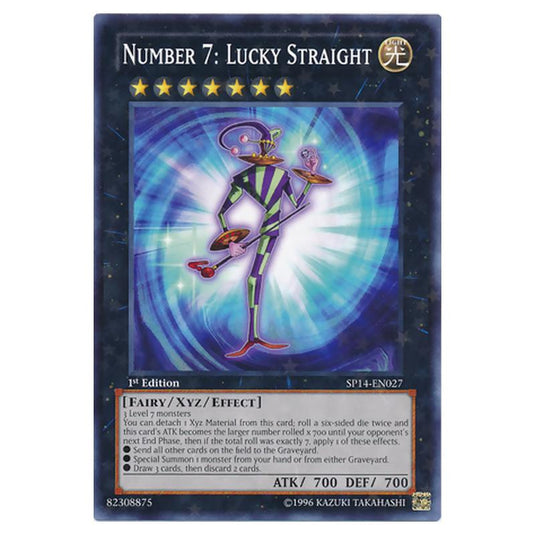 Yu-Gi-Oh! - Star Pack 2014 - Number 7: Lucky Straight (Starfoil Rare) SP14-EN027