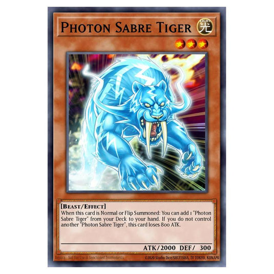 Yu-Gi-Oh! - Egyptian God Deck - Obelisk the Tormentor - Photon Sabre Tiger (Common) EGO1-EN013