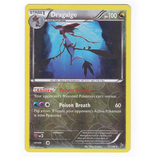 Pokemon - XY - Flashfire - (Reverse Holo) Dragalge - 71/106