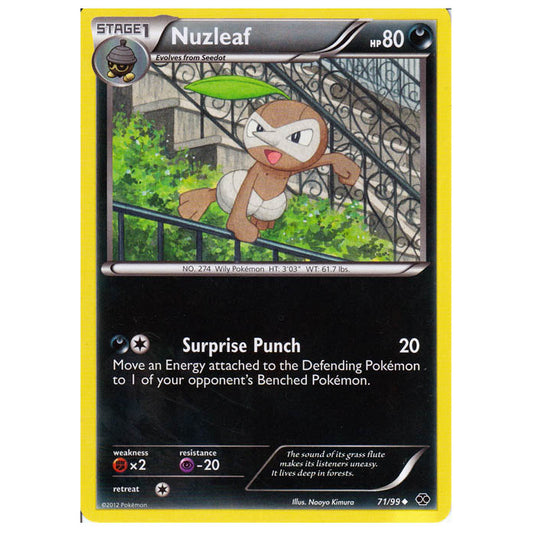 Pokemon - Black & White - Next Destinies - Nuzleaf 71/99