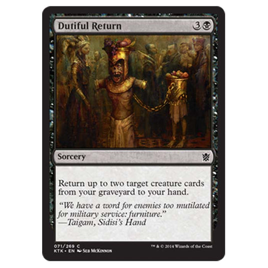Magic the Gathering - Khans Of Tarkir - Dutiful Return - 71/269