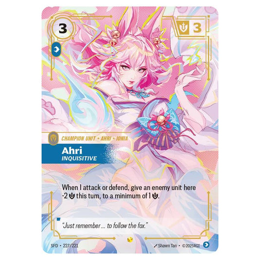 Riftbound: League of Legends TCG - Spiritforged - Ahri - Inquisitive - 227/221