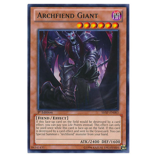 Yu-Gi-Oh! - Shadow Specters - Archfiend Giant (Rare) SHSP-EN083