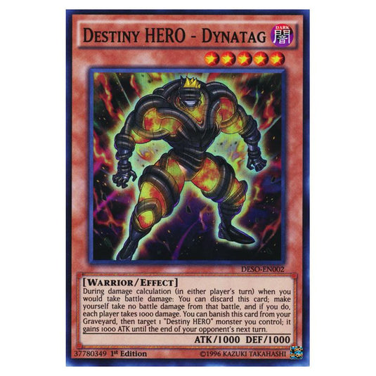 Yu-Gi-Oh! - Destiny Soldiers - Destiny HERO - Dynatag (Super Rare) DESO-EN002