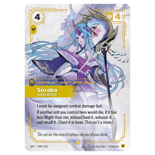 Riftbound: League of Legends TCG - Spiritforged - Soraka - Wanderer - 239s/221