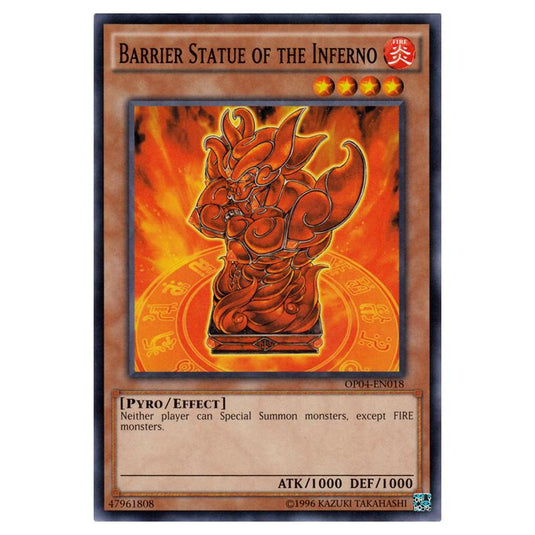 Yu-Gi-Oh! - OTS Tournament Pack 4 - Barrier Statue of the Inferno (Common) OP04-EN018