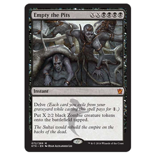 Magic the Gathering - Khans Of Tarkir - Empty the Pits - 72/269