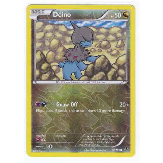 Pokemon - XY Phantom Forces - (Reverse Holo) - Deino - 72/119