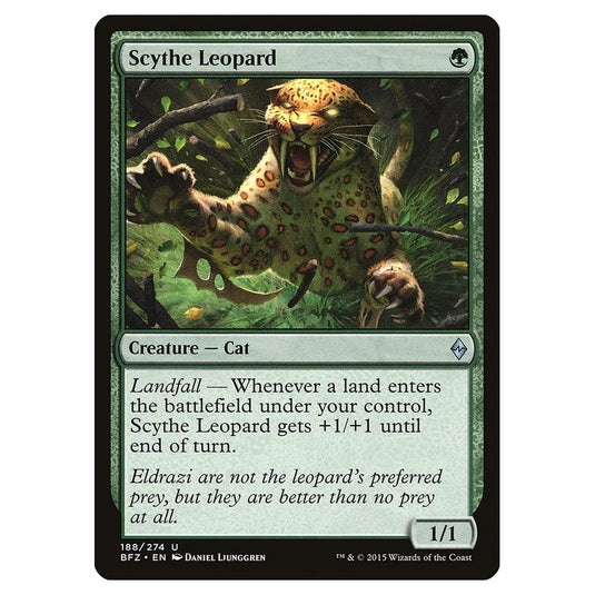 Magic The Gathering - Battle For Zendikar - Scythe Leopard - 188/274